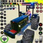 tractor games: tractor farming android application logo